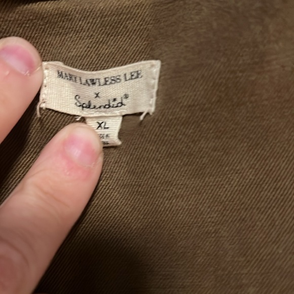 Splendid Cindy Utility Jumpsuit Brown Color Size XL - Picture 6 of 6